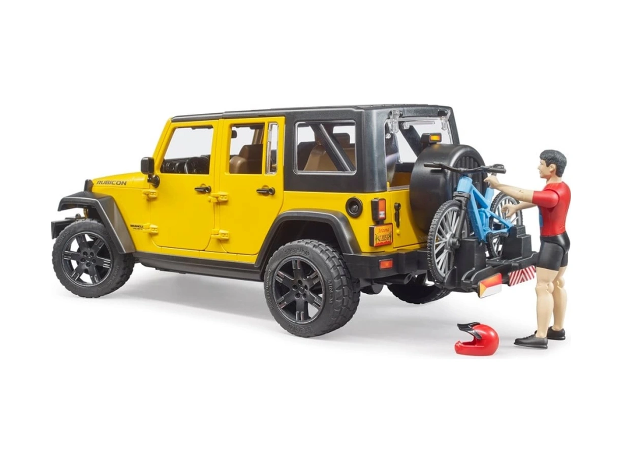 Jeep W. Rubicon & Bisiklet Ve Sürücüsü Sarı
