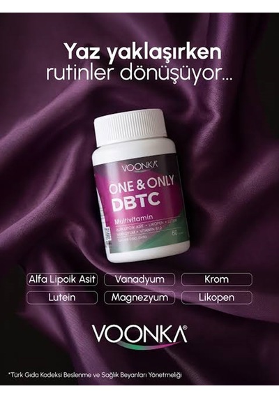 Vonka One&Only Dbtc Takviye Edici Gıda 60 Tablet