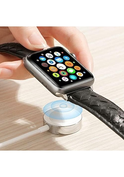 Apple Watch Manyetik Şarj Kablosu Beyaz S-ıw001s