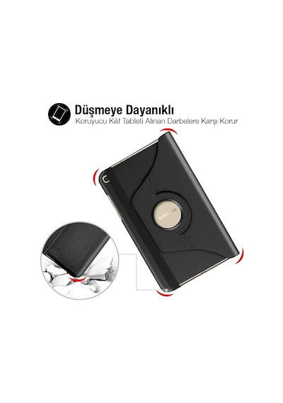 Sm Samsung Galaxy Uyumlu Tab A 10.0 P580-p585 360 Derece Döner Standlı Kılıf- 5775