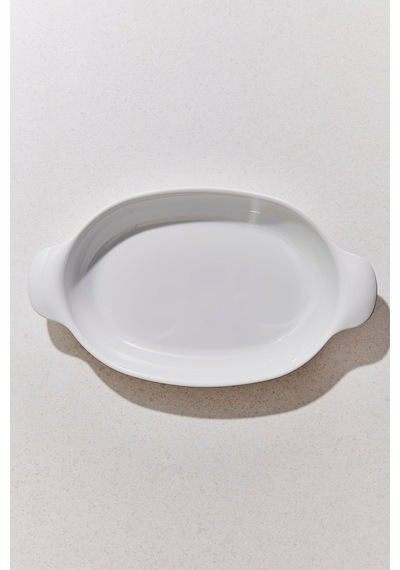 Pasabahce Organic Porselen Oval Fırın Kabı 48 Cm Beyaz - 1 Adet