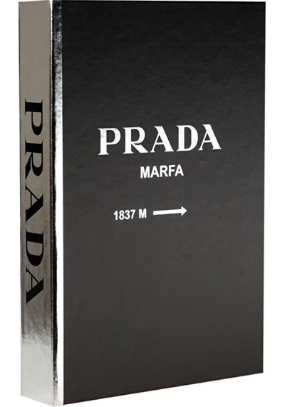 Prada Siyah Gümüş Dekoratif Kitap Kutusu