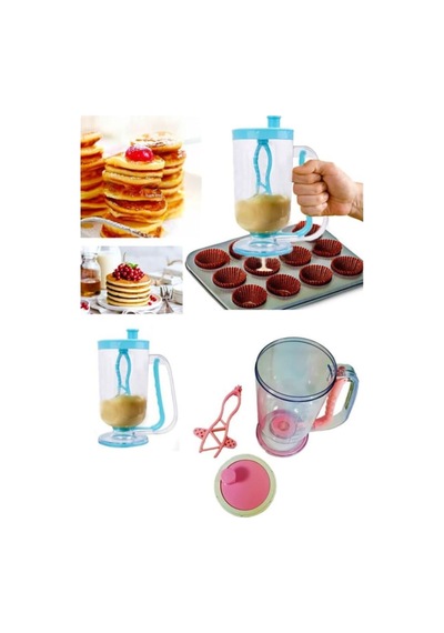 Ersat Home Pratik Hamur Dağıtıcı Ölçekli Pancake Cupkek Krep Muffin Akıtma,hamur Karıştırıcı Diğer