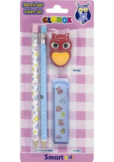 Globox 2563 Vers.kalem Min ve 3d Silgi Set