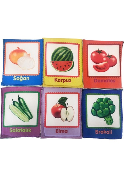 Birlik Oyuncak Babycim Eğitici Meyveler & Sebzeler Soft Kartları