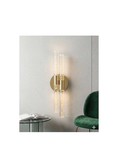 Bubbleflux Dubble Medium 40 Cm Modern Tasarım Led Aplik - Duvar Lambası - Gold - Elektrikli - Kumandalı - Günışığı Gold Elektrikli Kumandalı