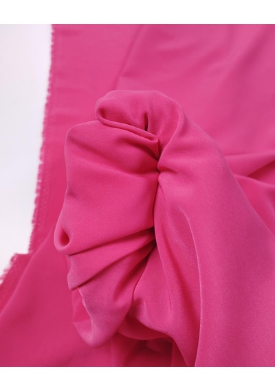 Şeker Pembe Krep Şifon Kumaş İnce Hafif Dökümlü 150x250cm-11782