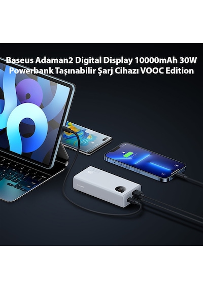 Baseus Adaman2 Digital Display 10000 mAh 30 W Powerbank