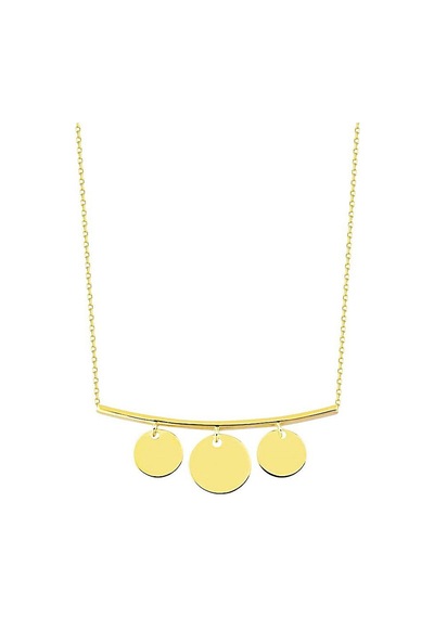Pullu Altın Kolye 14K Gold