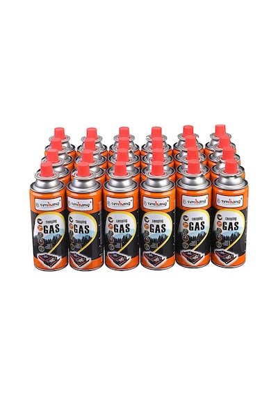 Merttools Kamp Ocak Gazı Valfli Kartuş 227gr - 24 Adet Turuncu