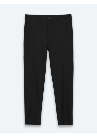 Kip Siyah Düz Dokuma Jogging Fit Casual Pantolon Siyah -