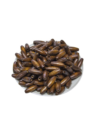 12 Mm Arpa Kahverengi 22x6 Mm Ahşap Boncuk 50 Gr 100 Adet