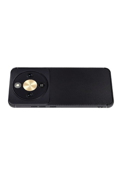 Huawei Honor Magic 8 Lite Karbon Silikon Case Kapak Siyah
