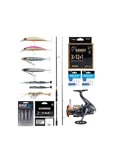 Yek Outdoor Pro Spin Olta Seti Okuma Ceymar Sw Bass 243cm Mh 14-42gr M-fast Olta Kamışı & Shimano Makina Nasci Fd 4000