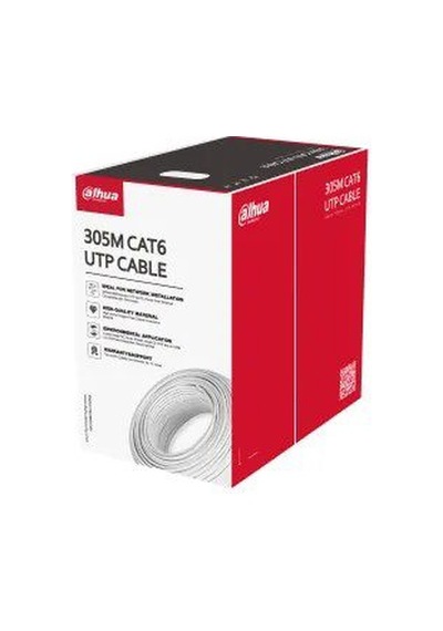 Dahua Pfm920ı-6un-c Utp 305m Cat6 Uzun Mesafeli İletim Kablo Beyaz