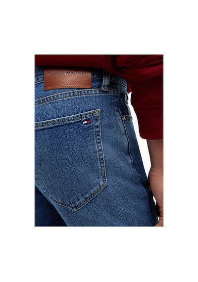 Tommy Hilfiger Slım Straıght Denton Jean Pantolon Düz Paça Cobalt Mavi-16416 Blue
