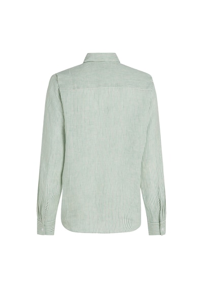Tommy Hilfiger Ess Lınen Relaxed Shırt Kadın Yeşil Gömlek - Ww0ww44679 Yeşil