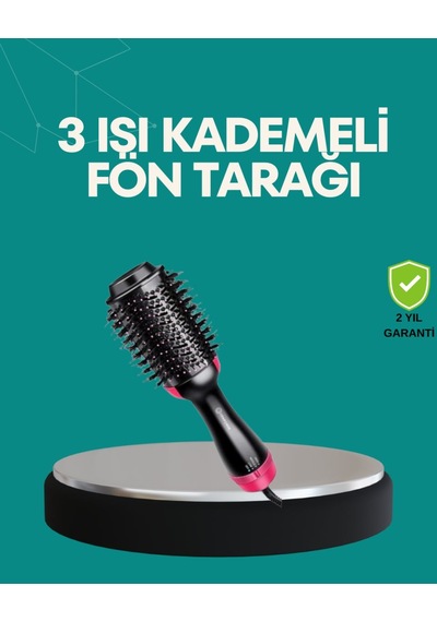 Kurutmalı Saç Şekillendirici Fönlü Fırça 1200 Watt Güç Çok Renkli