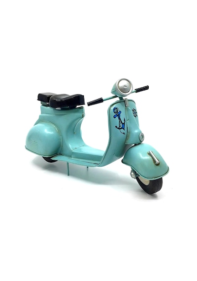 Jayland Vintage El Yapımı Metal İtalyan Vespa Mavi Scooter