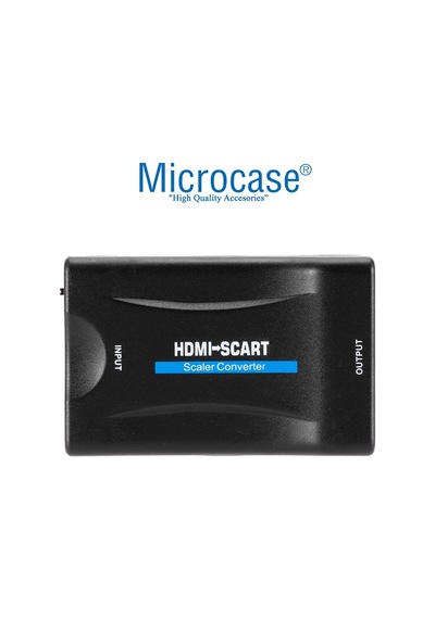 Microcase Hdmı To Scart Dönüştürücü Adaptör Siyah - Al2620