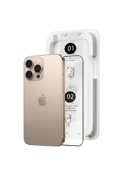 Fulltech Magicbox iPhone Uyumlu 16 Pro Max Premium Tempered Glass Aparatlı Ekran Koruyucu - Clear Fulltech Magicbox iPhone Uyumlu 16 Pro Max Premium Tempered Glass Aparatlı Ekran Koruyucu - Clear