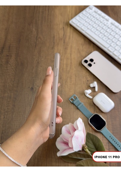 Apple iPhone 11 Pro Magsafe Uyumlu Mat Sert Klein Kılıf Gri