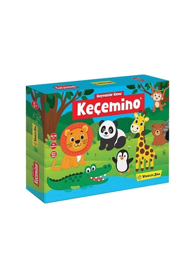 Keçemino Etkinlik Halısı - Hayvanlar Alemi 4 Adet