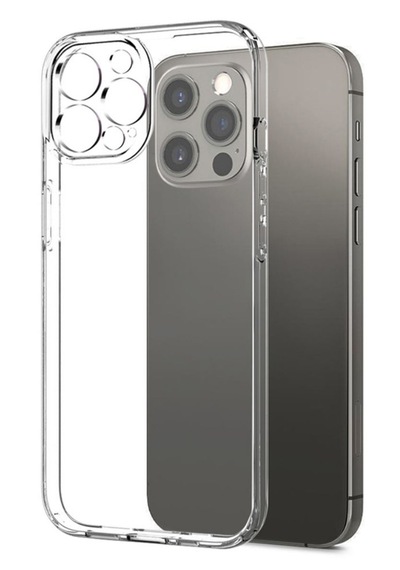Apple Uyumlu iPhone 12 Pro Max Şeffaf Kılıf + Cam Ekran Koruyucu Seti