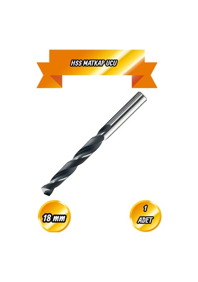 18 Mm Hss Matkap Ucu 1 Adet Ahşap Plastik Çelik Metal Delme Uç Delik Açma Uçları