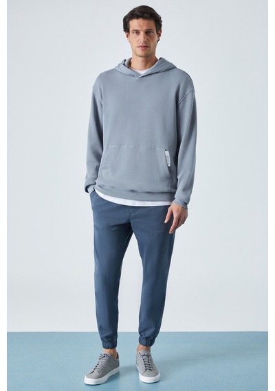 Grimelange SUSTAINY Erkek Oversize Kapüşonlu Uzun Kollu Gri Sweatshirt Grimelange SUSTAINY Erkek Oversize Kapüşonlu Uzun Kollu Gri Sweatshirt