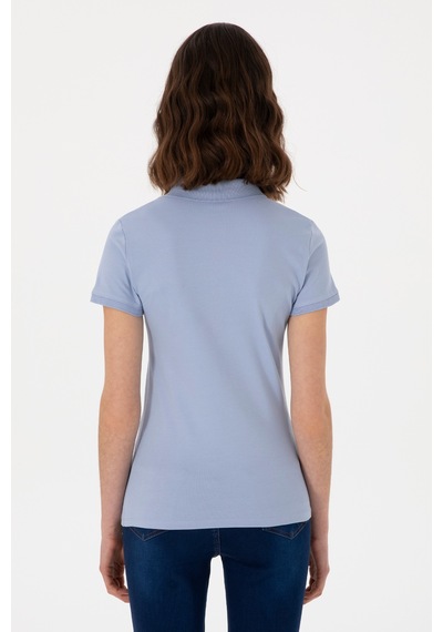U.S. Polo Assn. Kadın Açık Mavi Basic Polo Yaka Tişört 50305764-VR003 U.S. Polo Assn. Kadın Açık Mavi Basic Polo Yaka Tişört 50305764-VR003