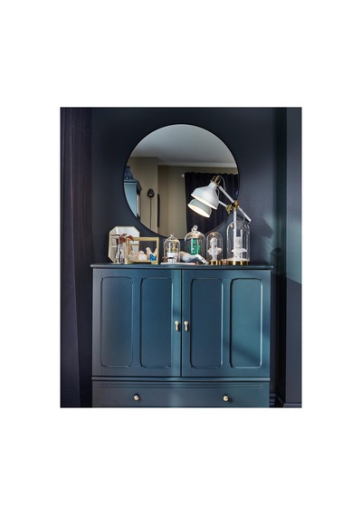 Ikea Lindbyn Yuvarlak Ayna 80 Cm Siyah