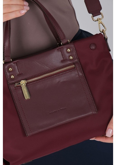 Silver Polo Sp1213 Kadın El Çantası Saten Bordo-bordo