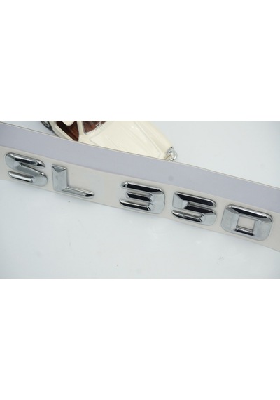 SL 350 Bagaj Krom Metal 3M 3D Yazı Logo