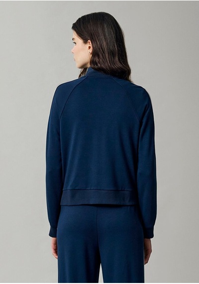 Mavi Fermuarlı Sweatshırt Koyu Lacivert Lacivert Kadın Sweatshirt M1s10557-70488