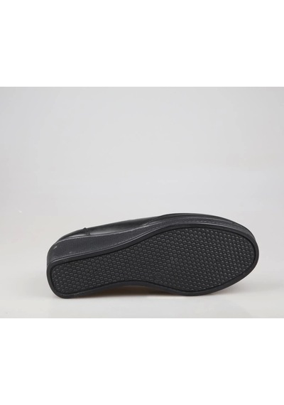 Castle Black Cb-22543 Kadın Deri Comfort Ayakkabı Siyah