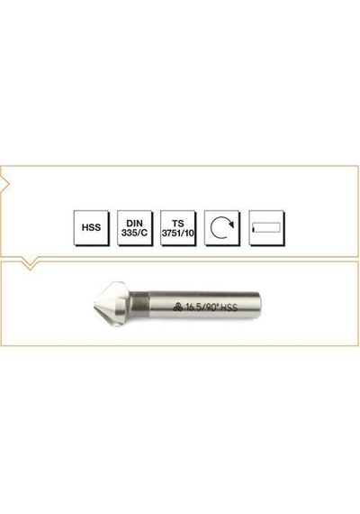 Mte Hss Dın 335/c Havşa Freze 6.3 Mm -90º