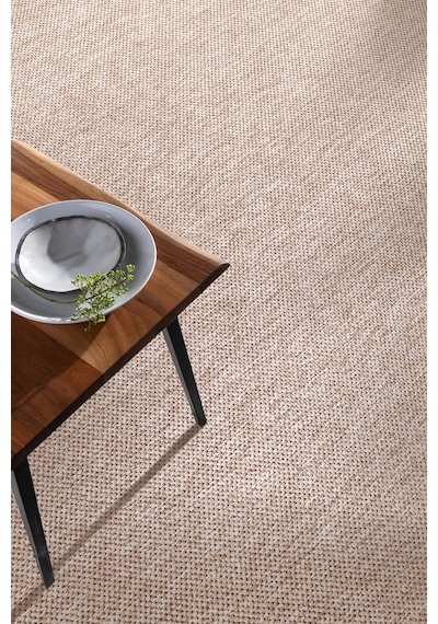 Elit 1017 Gri Sisal Hasır Görünümlü Modern Salon Oturma Odası Dört Mevsim Halı Bej