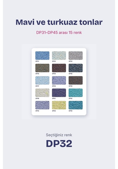 Depka Pamuk Sıva Dp32 2 Kg 7-8 M² İpek Sıva Alternatifi Isı Ve Ses Yalıtımlı Dekoratif Sıva