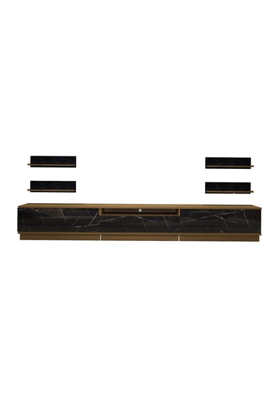 Decoraktiv Trendstyle 270r Mdf Tv Ünitesi Tv Sehpası Pera - Siyah Mermer