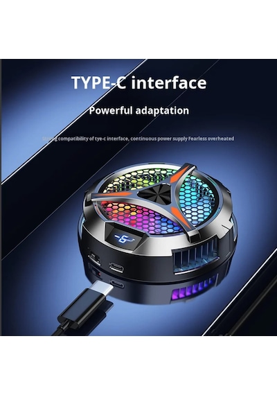 Th06 Pro Manyetik Tablet Ve Telefon Soğutucu Fan 24w Yarı İletken Rgb Soğutma Sistemi Akıllı Sıcaklık Kontrolü