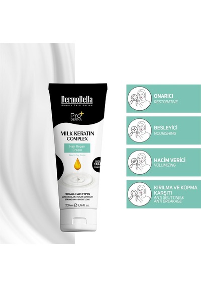 Milk Keratin Complex Besleyici Ve Onarıcı Saç Kremi 200 Ml