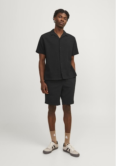 Jack & Jones Erkek Rahat Kesim Jogger Sort - Jaiden 12255861 Black Vizon