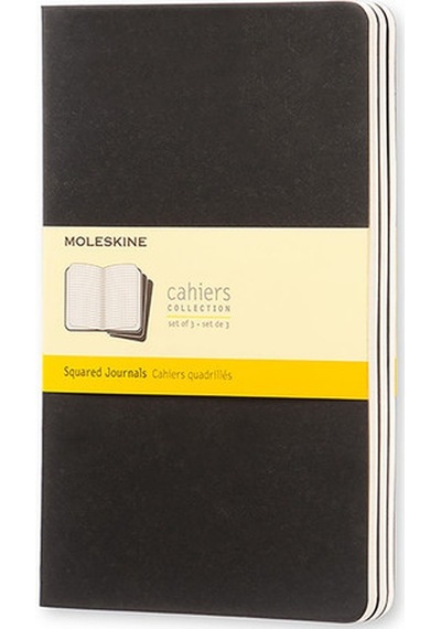 Moleskine 13X21 3'Lü Set Düz Siyah Butik Defter
