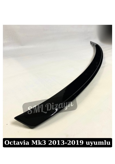 Skoda Octavia 2013-2020 Spoiler Siyah Plastik Rüzgarlık Spoyler