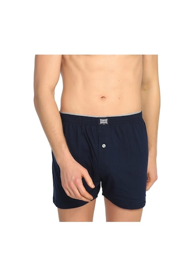 Erkek Lacivert Penye Düğmeli Boxer Paket 1'li Lacivert
