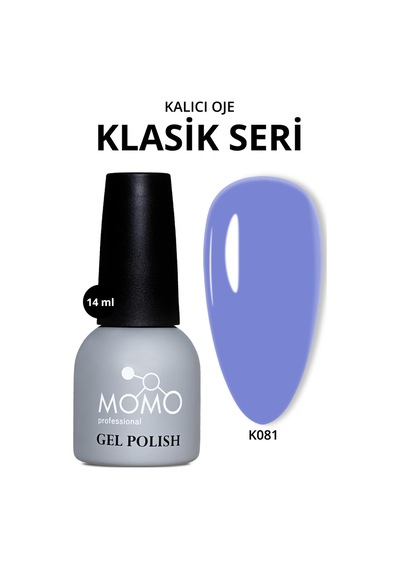 Momo Professional Kalıcı Oje K081 Mavi Lila 14 Ml