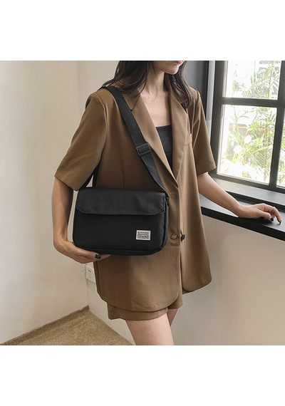 Dachuang "günlük Kullanım Ve Seyahat İçin Flep Kapanışlı Katı Siyah Naylon Crossbody Çanta" Red
