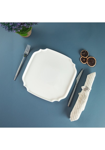 Aryıldız Lunar Kare Servis Tabağı 27 Cm Çok Renkli