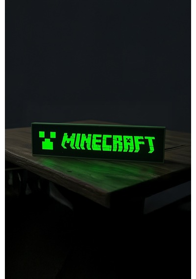 Minecraft Tasarımlı Dekoratif Aydınlatma Gece Lambası Çok Renkli